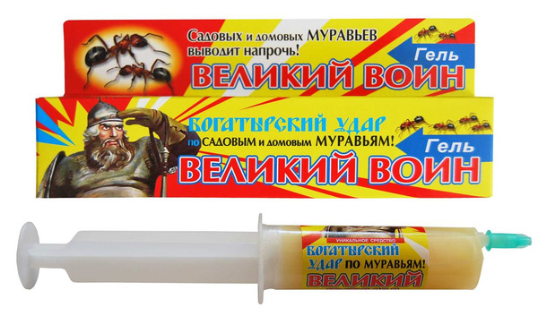 Небольшой тюбик с гелем от муравьев